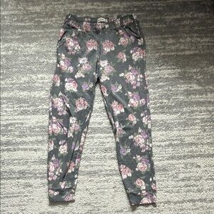 Abercrombie Kids Floral Gray Bottoms